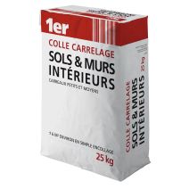 Mortier-colle carrelage sol et mur intérieur - 1ER